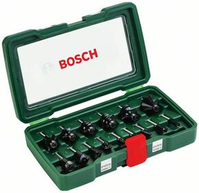 Bosch Power Tools Fräser-Set 1/4"-Schaft,VE15 2607019468