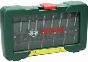 Bosch Power Tools Fräser-Set 1/4"-Schaft,VE15 2607019468