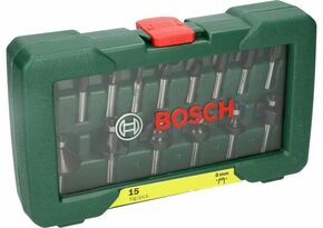 Bosch Power Tools Fräser-Set 8 mm Schaft,VE15 2607019469