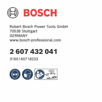 Bosch Power Tools Polytetraflourethylen-Flac hfaltenfilter 2607432041