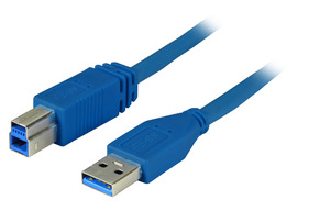 EFB-Elektronik USB-Verbindungskabel A-B 5,0m USB 3.0 schwarz K5236.5