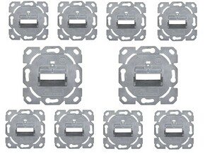 Telegärtner Modul-Aufn. 1-/2-fach UP/0 BR f.Schalterprogr. 100021426