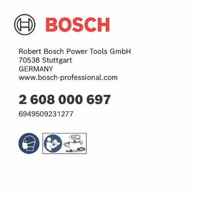 Bosch Power Tools Entsorgungssack, 20 l, Kunststoff (5 Stk.) 2608000697