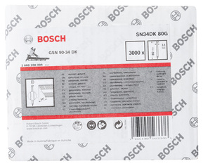 Bosch Power Tools D-Kopf Streifennagel SN34DK 80G 3,1 mm 80 2608200008