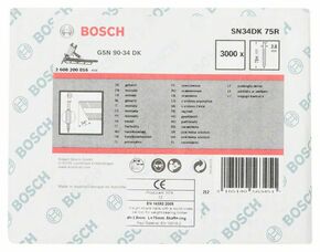 Bosch Power Tools D-Kopf Streifennagel SN34DK 75R 2,8 mm 75 2608200016