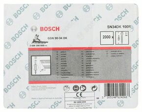 Bosch Power Tools D-Kopf Streifennagel SN34DK 100R, 3,1mm 2608200050