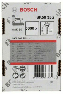Bosch Power Tools Senkkopf-Stift SK50 35G, 1,2mm 2608200515