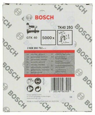 Bosch Power Tools Schmalrückenklammer TK40 25G, 5,8 mm 2608200702