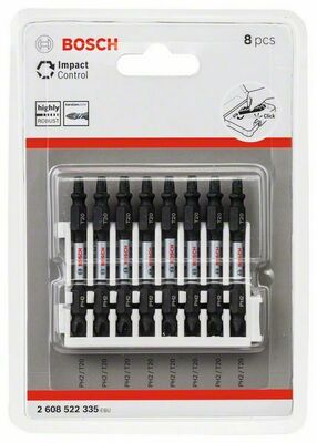 Bosch Power Tools Schrauberbit-Set PH2-T20,65mm,VE8 2608522335