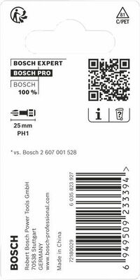 Bosch Power Tools PRO Phillips Impact Bit, PH1, 25 mm, 2-tlg. 2608522468