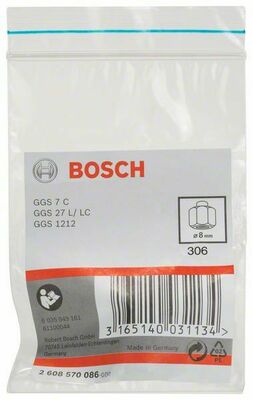 Bosch Power Tools Spannzange mit Spannmutter 8 mm für 2608570086