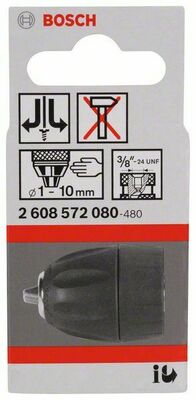 Bosch Power Tools Bohrfutter bis 10mm,1-10mm 2608572080