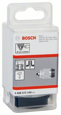 Bosch Power Tools Schnellspannbohrfutter mattverchromt 1,5 2608572150
