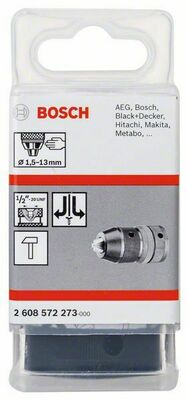 Bosch Power Tools Schnellspannbohrfutter SUPRA SK 1.5 - 13 E 2608572273
