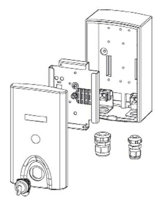 EFB-Elektronik Spleißverteiler IP54 G.RAL7035 53713.1
