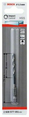 Bosch Power Tools Metallspiralbohrer HSS, 3,5 mm 2608577051