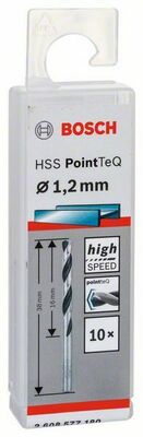 Bosch Power Tools Metallb.HSSPointTeq 1,2 mm, 10er-Pack 2608577180