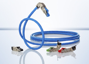 Metz Connect RJ45 Stecker Cat.6A Kabelzuführ.180 Grad 130E405032-E