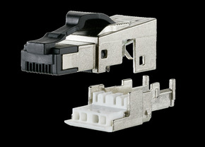 Metz Connect RJ45 Stecker Cat.6A Kabelzuführ.360 Grad 130E405042-E