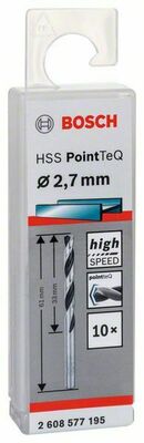 Bosch Power Tools Metallb.HSSPointTeq 2,7 mm, 10er-Pack 2608577195