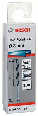 Bosch Power Tools Metallb.HSSPointTeq 3,0 mm, 10er-Pack 2608577198