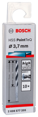 Bosch Power Tools Metallspiralbohrer HSS PointTeQ DIN 338 3,7 2608577205
