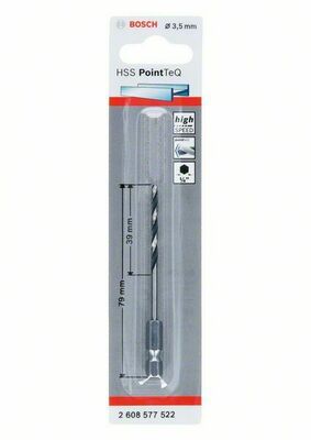 Bosch Power Tools Metallspiralbohrer HSS PointTeQ,3,5mm 2608577522