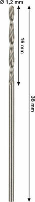 Bosch Power Tools PRO Metal HSS-G Spiralbohrer 1,2 x 2608585468