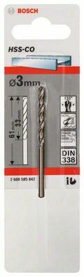 Bosch Power Tools Metallspiralb. HSS-C 3 x 33 x 61 mm 2608585842