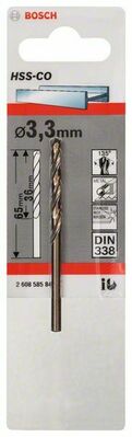 Bosch Power Tools Metallspiralb. HSS-C 3,3 x 36 x 65 mm 2608585844