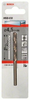 Bosch Power Tools Metallspiralb. HSS-C 4,5 x 47 x 80 mm 2608585849