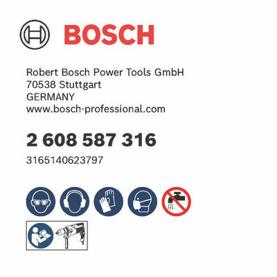 Bosch Power Tools PRO Trockenbohrkrone, 38 x 150 mm, G 1/2 Zoll 2608587316