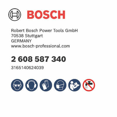 Bosch Power Tools Diamanttrockenbohrkrone G 1/2-Zoll Standard 2608587340