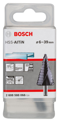 Bosch Power Tools Stufenbohrer HSS-AlTiN, 6 - 39 mm 10 mm 93,5 2608588068