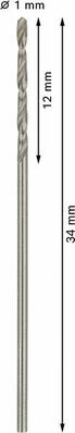Bosch Power Tools PRO Metal HSS-G Spiralbohrer 1 x 12 2608595049