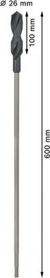 Bosch Power Tools PRO Wood HSS Installationsbohrer 2608597417
