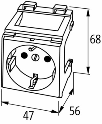 Murrelektronik Schaltschranksteckdose Australien 240VAC 4000-72000-0090000