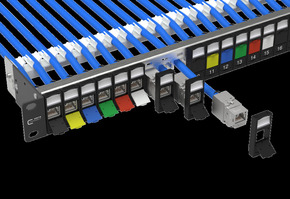 Metz Connect Modulträger schwarz leer 1HE f. 24x Keystm. 130920-BKKE