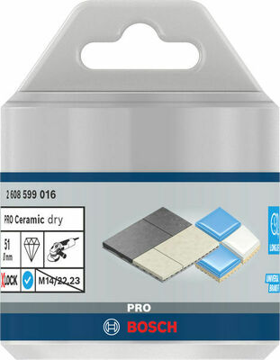 Bosch Power Tools PRO Ceramic dry Trockenbohrkrone 51 2608599016