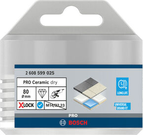 Bosch Power Tools PRO Ceramic dry Trockenbohrkrone 80 2608599025
