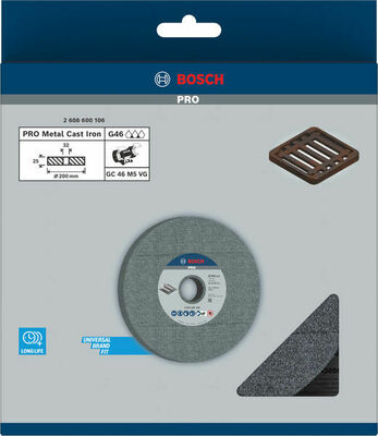 Bosch Power Tools Schleifscheibe 200mm,32mm,46 2608600106