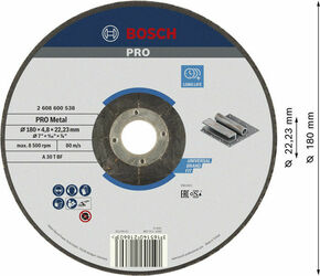 Bosch Power Tools Schruppscheibe 180x4,8 mm 2608600538