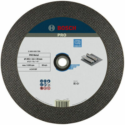 Bosch Power Tools Trennscheibe 115x1mm METAL 2608600706