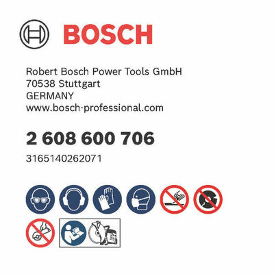 Bosch Power Tools Trennscheibe 115x1mm METAL 2608600706