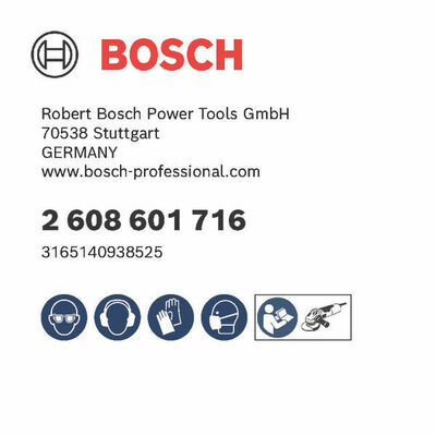 Bosch Power Tools PRO Stützteller X-Lock, hart, 125 mm 2608601716