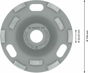 Bosch Power Tools Dia Topfscheibe 125 x 22,23 x 5mm 2608601763