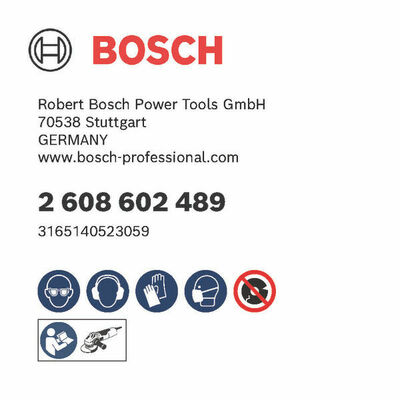 Bosch Power Tools Schruppscheibe 150X6 mm F.INOX 2608602489