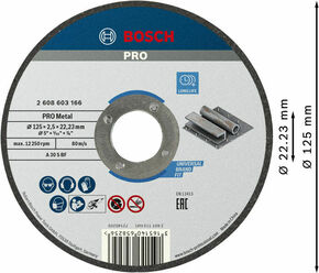 Bosch Power Tools Trennscheibe 125x1,6mm Metal 2608603166