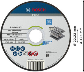 Bosch Power Tools Trennscheibe 125x1,6mm Inox 2608603172