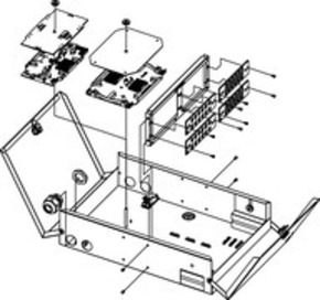 Telegärtner Modularer Wandhalter LWL RAL7035 120Faser 100022291